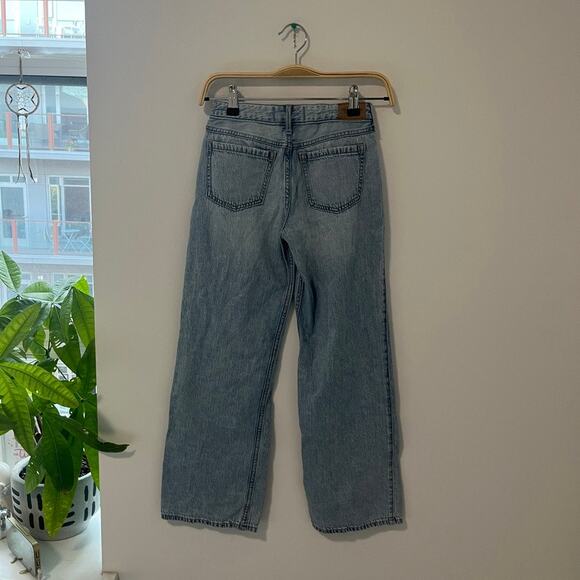 Abercrombie & Fitch Girl's Low Rise Baggy Distressed Jeans Size 11/12 - Picture 5 of 5